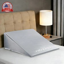 Wedge Pillow Case Cover with Zipper, Thickened Satin Fabric Soft  Skin-Friendly