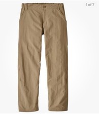 Patagonia Sunrise Trail Pants Khaki Boy's Med 10 NWT  Hiking Outdoor Trek