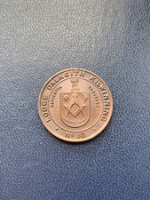 Lodge Dalkeith Kilwinning 10 Scottish Masonic Token Penny Coin 