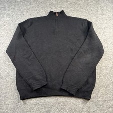 Vtg Polo Ralph Lauren 1/4 Zip Sweater Mens XL Lambs Wool PILLED Pullover Knit