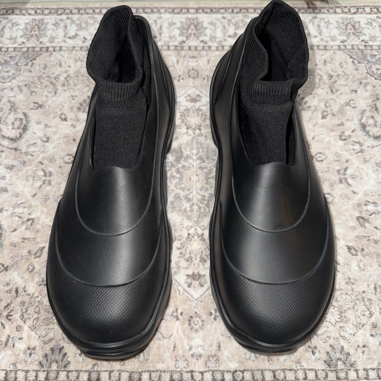 ZARA Men’s Rubber Chelsea Boots Size 45 / US 11 Rick Owens Bottega Style thumbnail 4