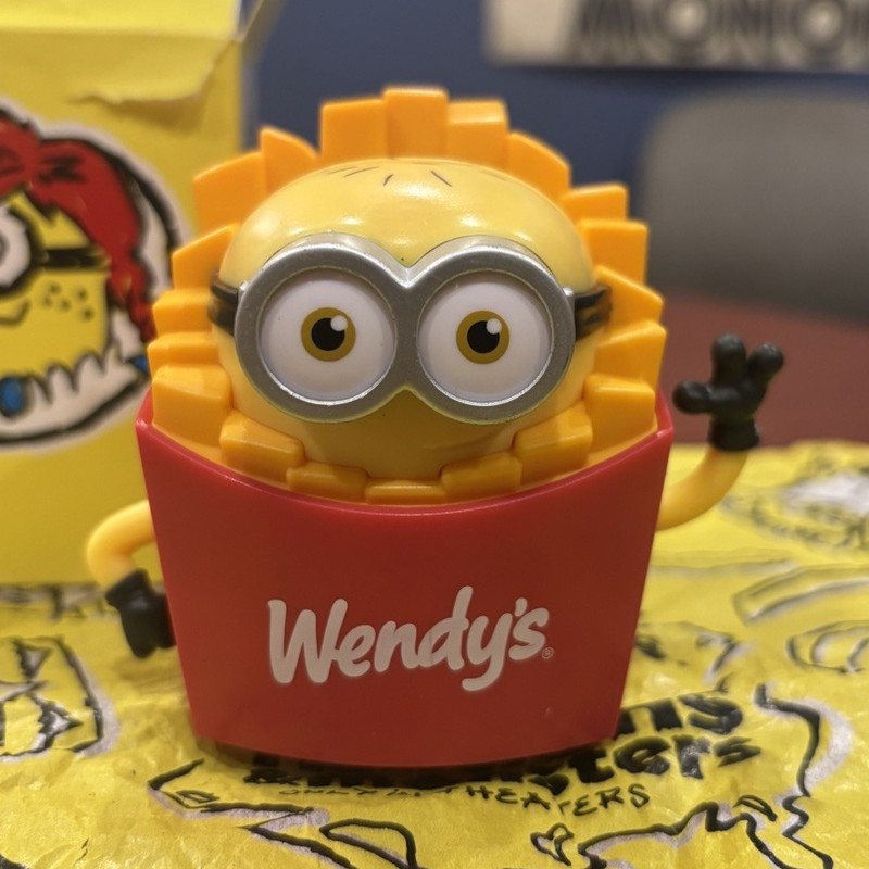 Wendy's Minions & Monsters Kids Meal Toy Figure w/ Box 2026 Fast Food Theme