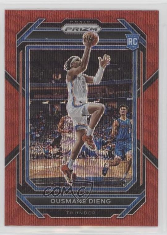 2022-23 Panini Prizm Ruby Wave Prizm Ousmane Dieng #224 Rookie RC 0f4i
