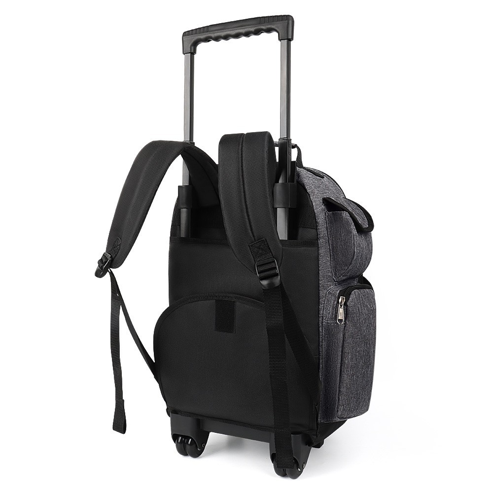 2 In 1 Carry On Travel Backpack 20" Rolling Backpack With Wheel & Handle