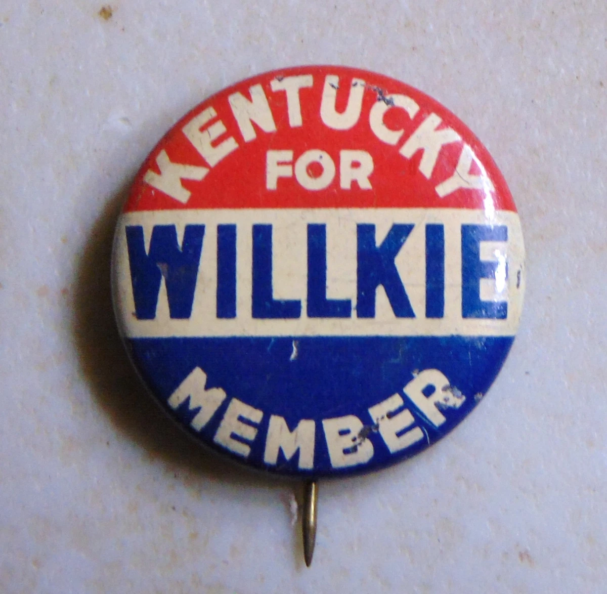 Wendell Willkie 1940 Button US Presidential Candidate Collectibles
