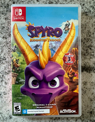 Complete Spyro Reignited Trilogy Remastered Nintendo Switch w/ OriginalCase