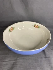 Hall China Rose Parade Kitchenware Salad Pasta Serving Bowl 9”