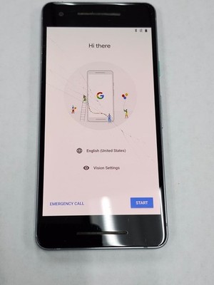 DEFECTIVE -  Google Pixel 2 - 64 GB - Blue - Unlocked - G011C - 12534
