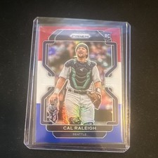 Panini 2022 Prizm Tier III Rookie Cal Raleigh Red White & Blue #241 Mariners