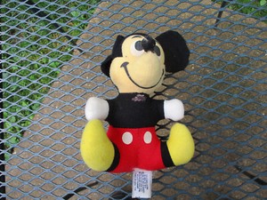 VTG Walt Disney Productions Mickey Mouse 7 inch Stuffed Animal Plush Toy Doll