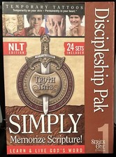 Christian Bible Verse Scripture Temporary Tattoos 13 weeks HCSB Truth Tat 23 Set