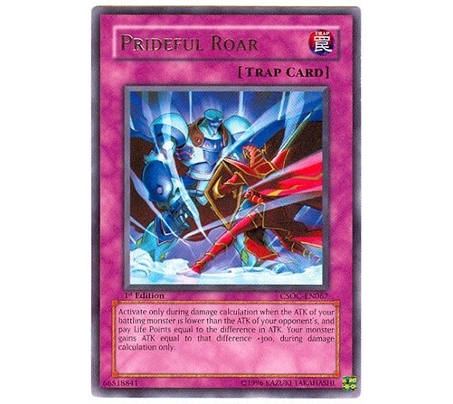 Yugioh - Prideful Roar (Rare) (Unlimited) - CSOC-EN067 P