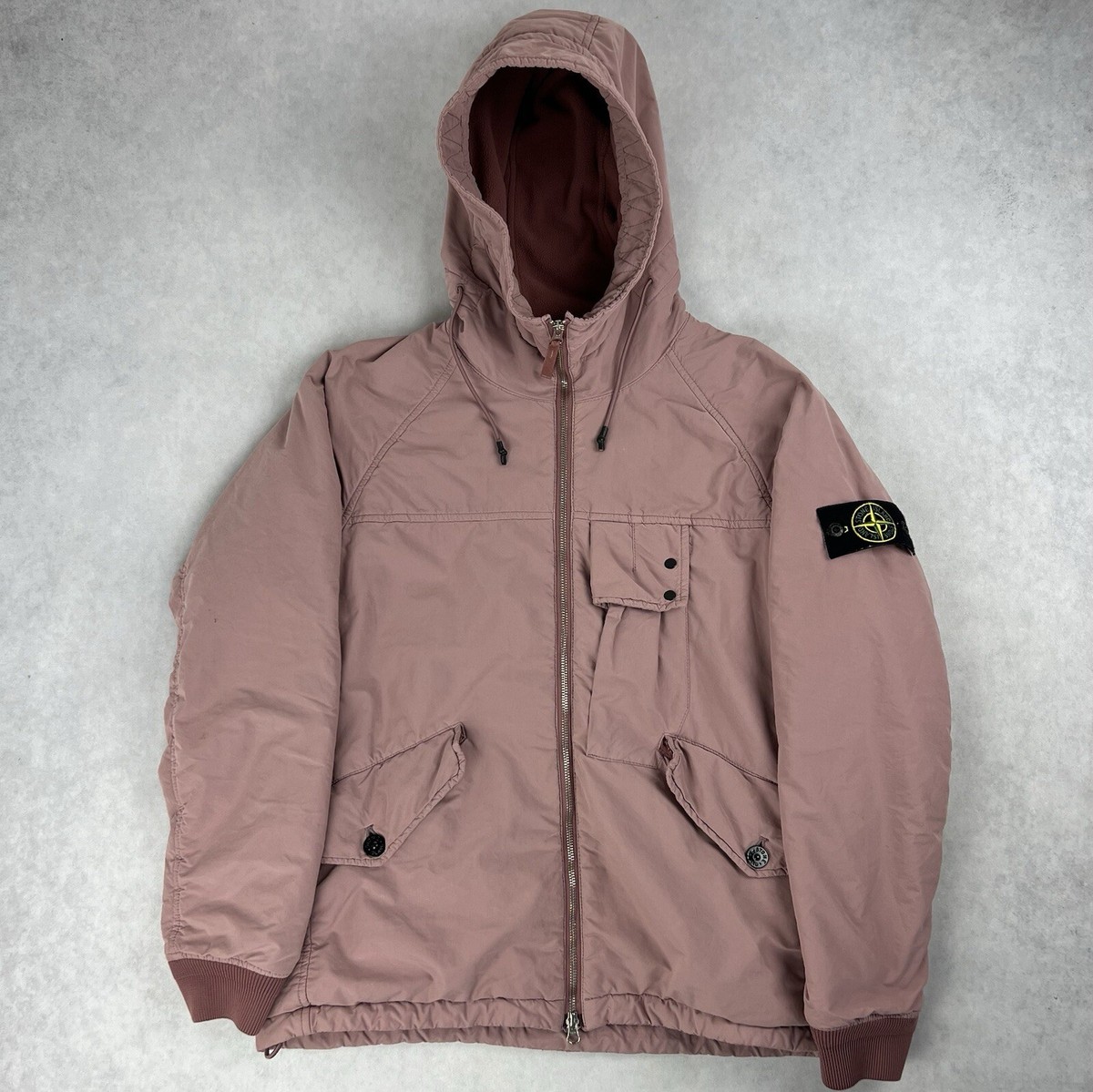 Stone Island David Light-TC Micropile Jacket Pink Coat Small 3024