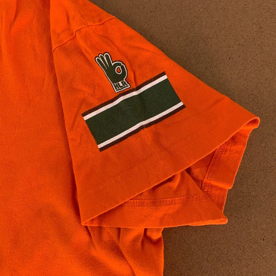 Camiseta WWE Adult 2XL Naranja Manga Corta Never Give Up You Can't See Me 15 Defecto Foto 4 de 4