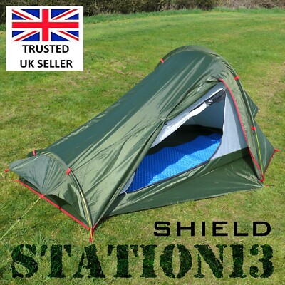 STATION13 'SHIELD' - 1 Personen Zelt - leichtes Backpacking Zelt - nur 1,6 kg