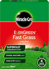 Image of Miracle-Gro Evergreen Fast Grass Lawn Seed 1.6 Kg - 56 M2, Gold