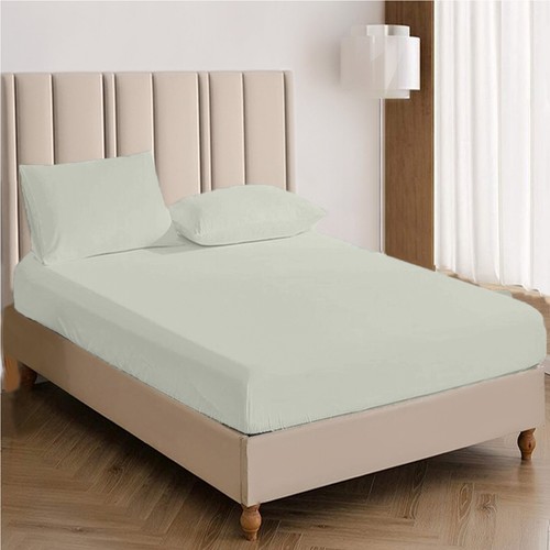 400TC Egyptian Cotton Extra Deep Fitted Sheets 40cm 4ft Single Double