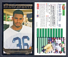 Jerome Bettis Rams Rookie RC HOF 1993 Topps Fantasports Fantasy Football Card. rookie card picture