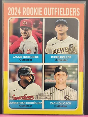 Topps 2024 Heritage High Number Rookie Outfielders Insert Card #622