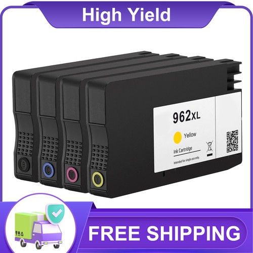 4PK 962XL Printer Ink for HP 962 OfficeJet Pro 9015 9019 9016 9018 9020
