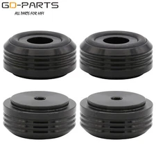 30x14mm Solid Aluminum AMP Feet Vibration Cone Speaker Machine Chassis Stand *4