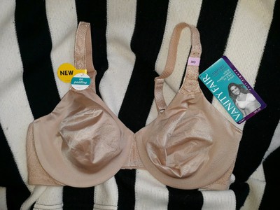 Vanity Fair 38d Women S Comfort Where It Counts Full Figure Bra 76090 Beige Nwt Ebay