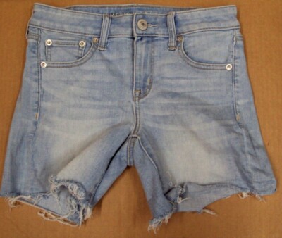 AMERICAN EAGLE Junior Jr Women Blue Jean Shorts MIDI NE(X