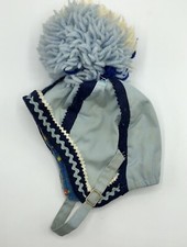 Vintage Child  s Medium Winter Hat Original by Skandia Large Pom Pom /b