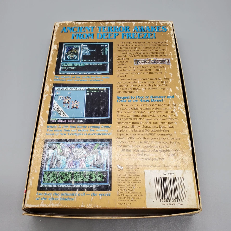 Secret of the Silver Blades Advanced Dungeons & Dragons Commodore 64/128 - Image 2 of 4