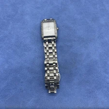 Ladies ESQ Movado Swiss Quartz Movement Dress Watch Crystal Bezel MOP Dial E5413