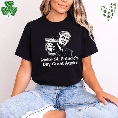 Make America Lucky Again Shirt, Trump St Patricks Day Shirt, Trump Funny St Patr