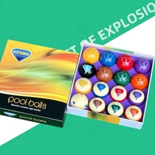 Blue Diamond Premium Quality Phenolic Resin Billiard Pool Ball Set 2-1/4"
