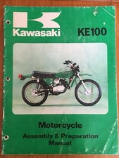 Kawasaki KE100 Assembly & Preparation Manual Part Number 99931-1025-01 Apr 1978