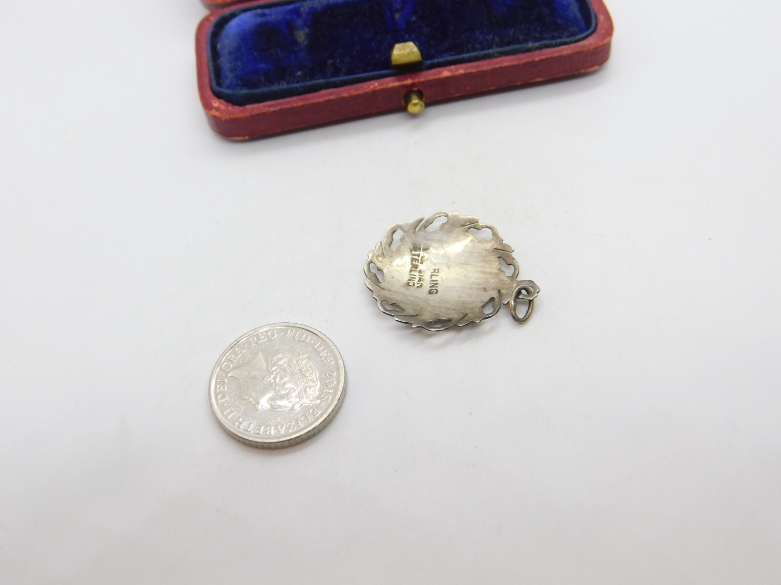 Sterling Silver Star Pattern Drop Charm Pendant V… - image 3