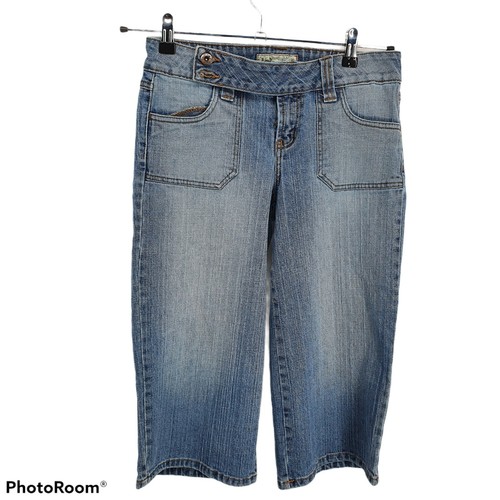 LEI Capri Jeans Womens 7 Juniors Blue 