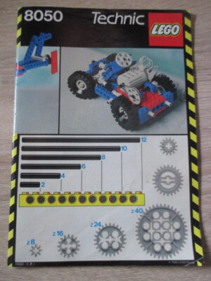 Lego  8050 Bauanleitung Technik Classic , von 1982, sehr gut, aus Sammlung, (2)