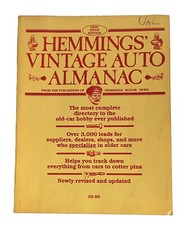 Vintage 1982 Hemmings Vintage Auto Almanac Old Car Hobby Book