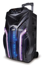 Wireless Portable Karaoke Speaker W 4 Volume Controls, Handle/wheels (nds-1511)