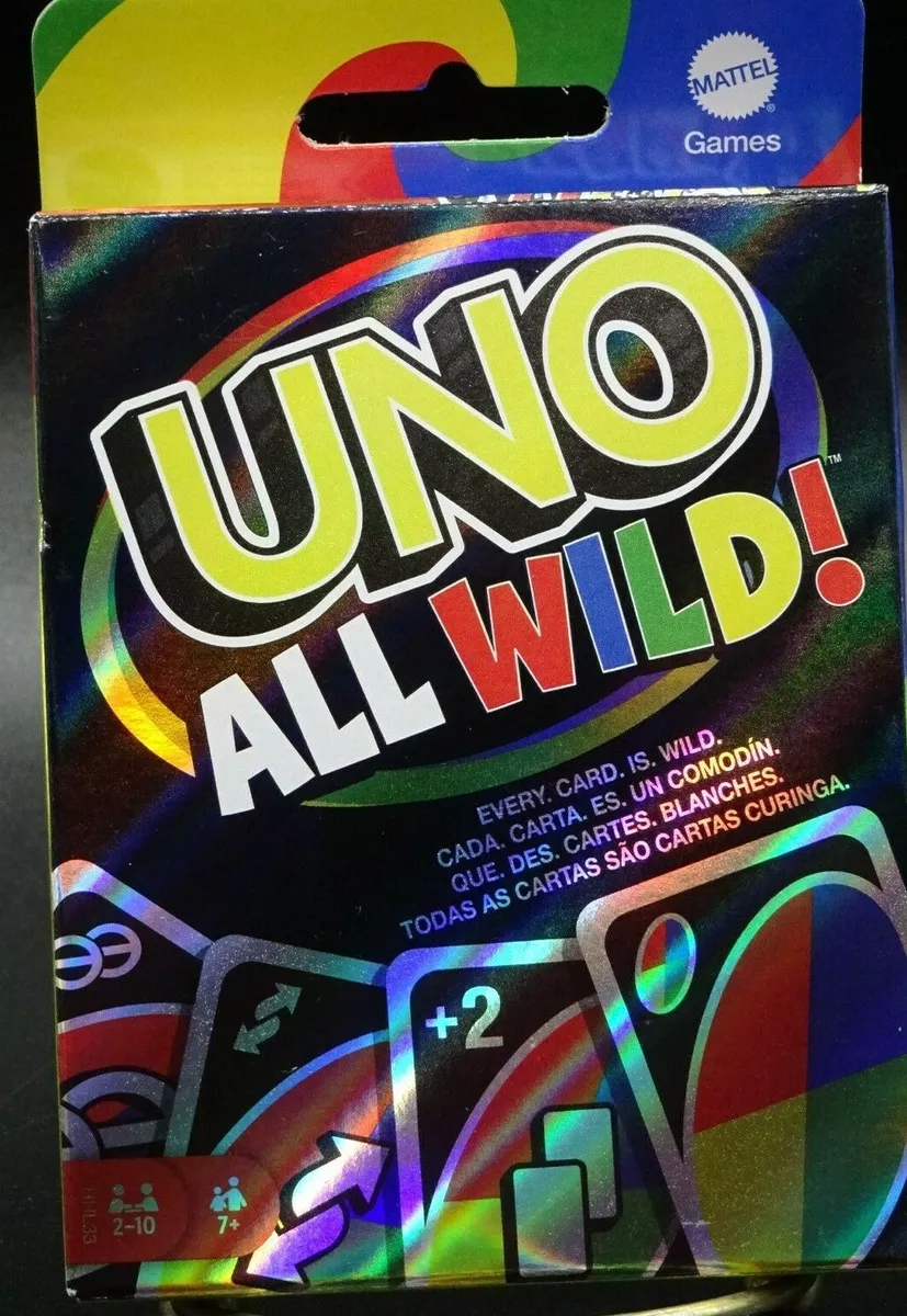 Mattel UNO /  UNO ALL WILD!  / Every Card is Wild - Edition Card Game /  New