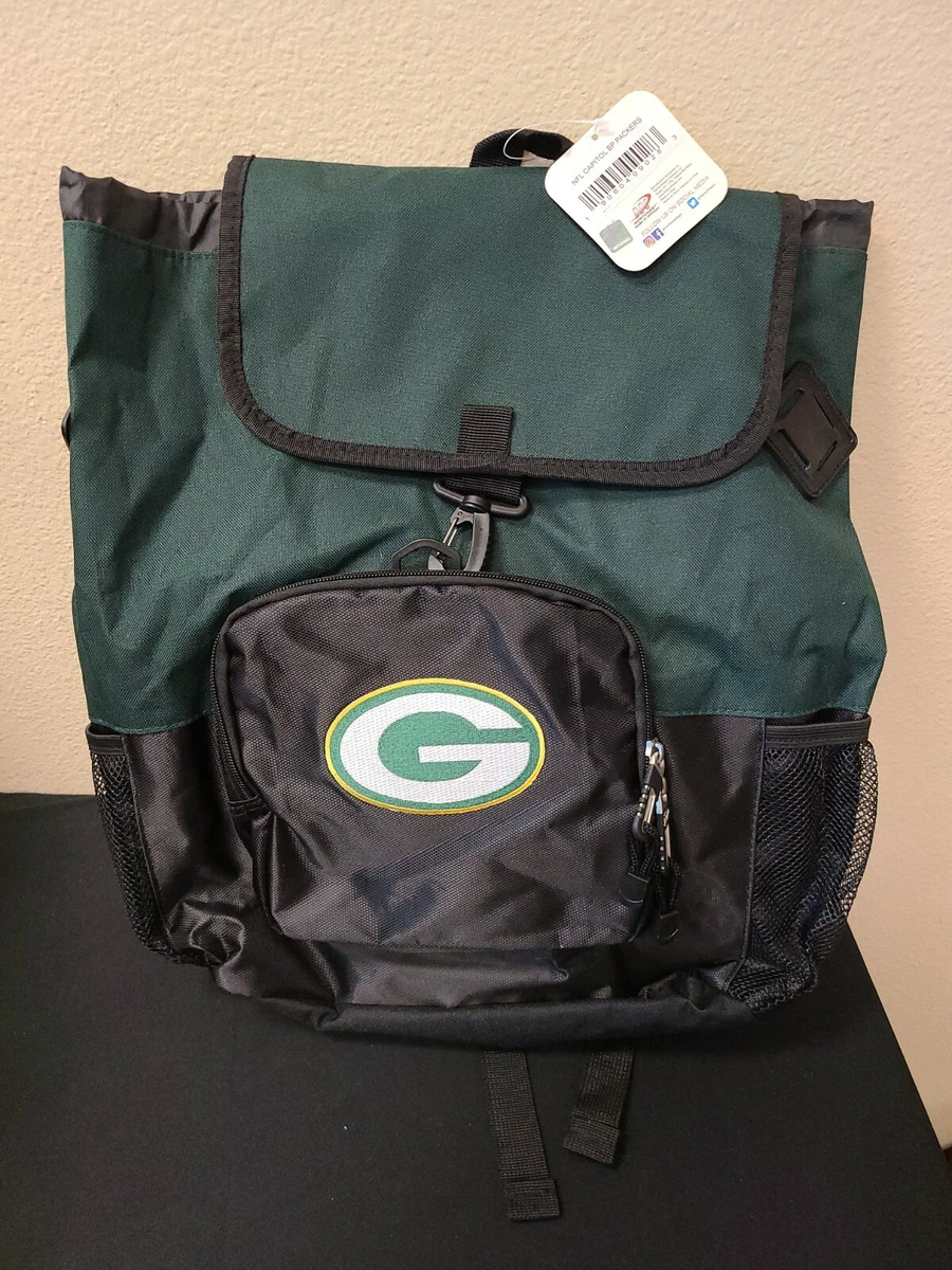 green bay packers nike backpack Small - Dark Green/Yellow Bandana (GB Packers) dual side mesh pockets Greenbay Packers Logo Mini Backpack
