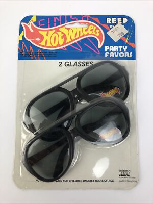 Vintage 1990 MATTEL HOT WHEELS Party Favors Glasses  display picture 1