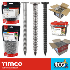 Timco Annular Ringshank Nails | Stainless Bright Sherardised | All Sizes & QTY's