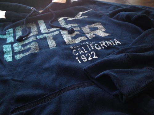 【New】Hollister Men s【HCO Seagull 1922 SOUTHERN CALIFORNIA Fleece Hoodie】Navy @L - Picture 15 of 16