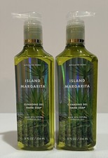 Bath And Body Works  ISLAND MARGARITA  Cleansing Gel Hand Soap SET Of 2 NEW