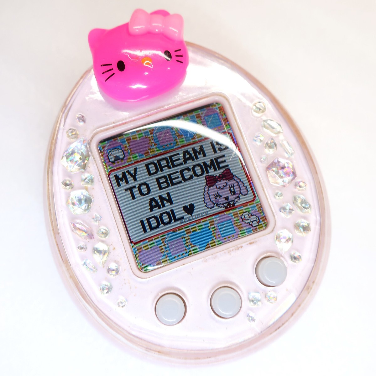 Tamagotchi P's Green Yellow Purple Pink Blue Tama Deco Pierce