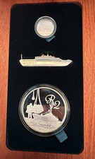 2010 Silver Proof Coin set R2 and 1 1/2 cent - South African Maritime Series