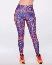 Zumba Fun + Sunshine High Leggings size Medium