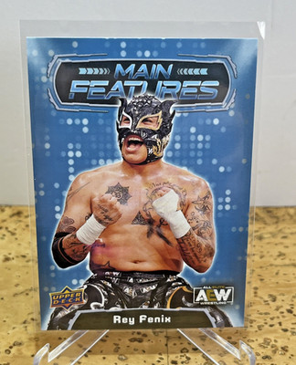 Rey Fenix- 2022 Upper Deck AEW wrestling card-Main Features- #MF-28, Insert, WWE