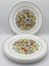 VTG 5 pc Corelle Corning Ware Indian Summer Dinner Plates Yellow Orange 10 1/4"