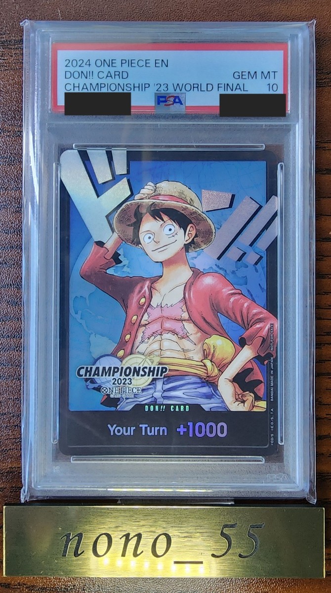 PSA10 one piece card Luffy Championship World Final Commemorative